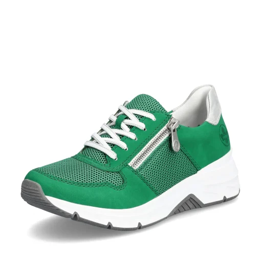 Rieker Damen Sneaker Low grasgrün