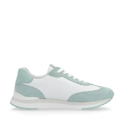 Rieker Damen Sneaker Low frost-white aquamarine