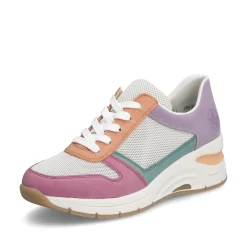 Rieker Damen Sneaker Low beige-mehrfarbig