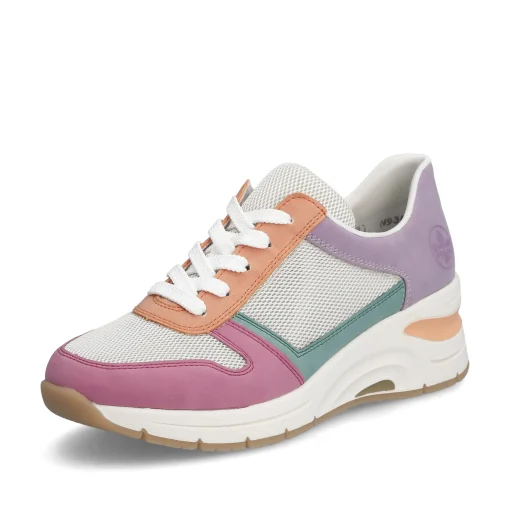 Rieker Damen Sneaker Low beige-mehrfarbig