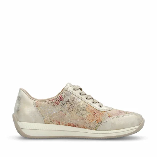 Rieker Damen Sneaker Low beige-multi-metallic