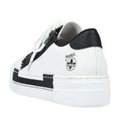 Rieker Damen Sneaker Low lilienweiß-nachtschwarz