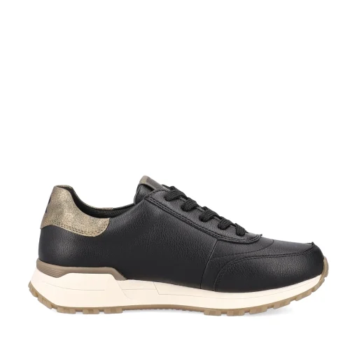 Rieker Damen Sneaker Low urbanschwarz-bronze