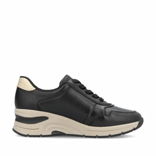 Rieker Damen Sneaker Low mattschwarz