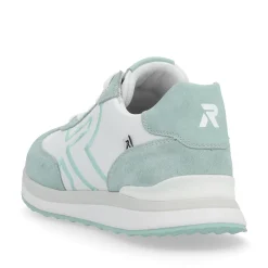 Rieker Damen Sneaker Low frost-white aquamarine