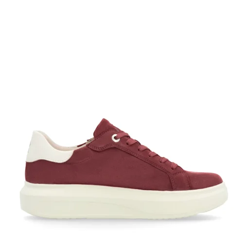 Rieker Damen Sneaker Low kirschrot