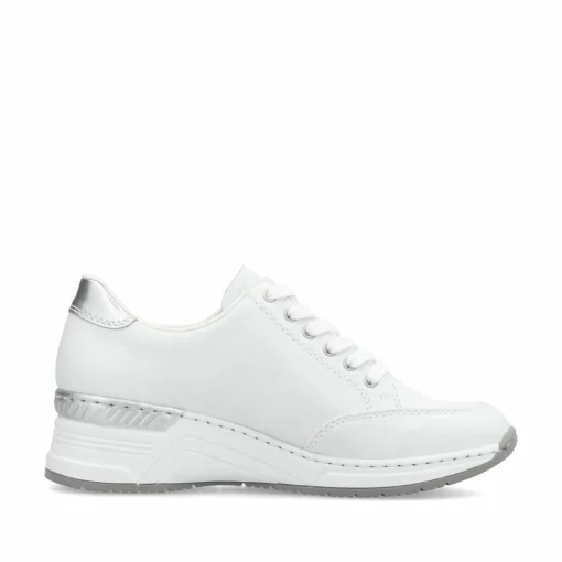Rieker Damen Sneaker Low schwanenweiss
