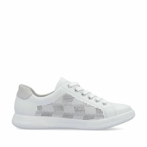 Rieker Damen Sneaker Low reinweiss