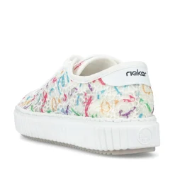 Rieker Damen Sneaker Low multi-schneeweiss