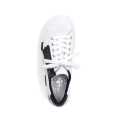 Rieker Damen Sneaker Low lilienweiß-nachtschwarz