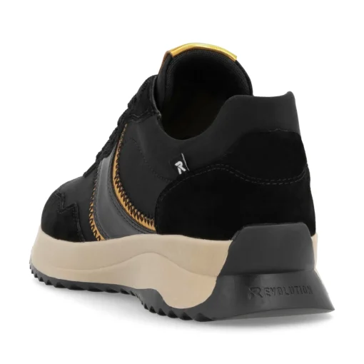 Rieker Damen Sneaker Low asphaltschwarz