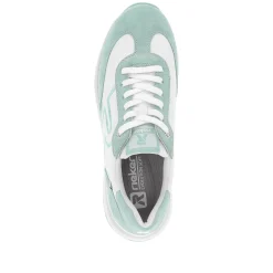 Rieker Damen Sneaker Low frost-white aquamarine