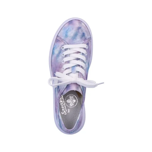 Rieker Damen Sneaker Low multi-kristallweiß
