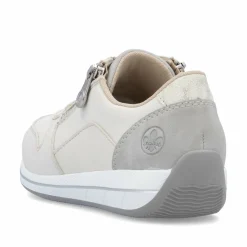 Rieker Damen Sneaker Low cremeweiss
