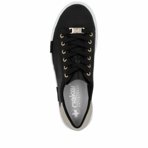Rieker Damen Sneaker Low graphitschwarz
