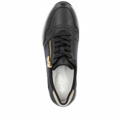 Rieker Damen Sneaker Low mattschwarz