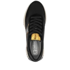 Rieker Damen Sneaker Low asphaltschwarz