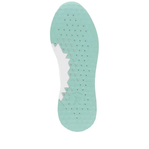 Rieker Damen Sneaker Low frost-white aquamarine