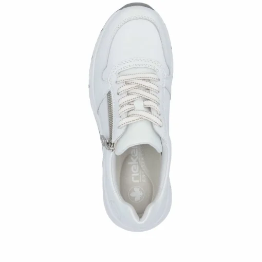 Rieker Damen Sneaker Low kristallweiß