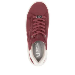 Rieker Damen Sneaker Low kirschrot