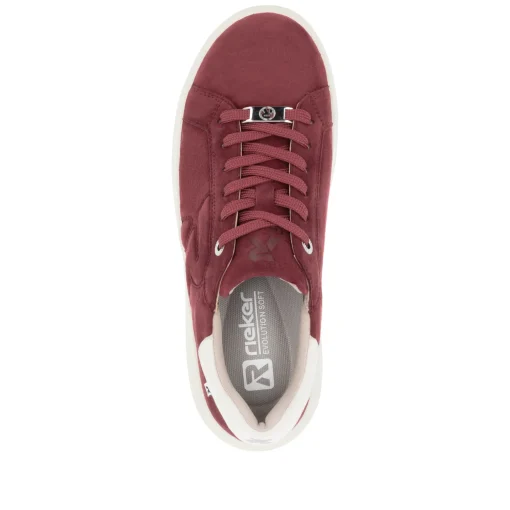 Rieker Damen Sneaker Low kirschrot