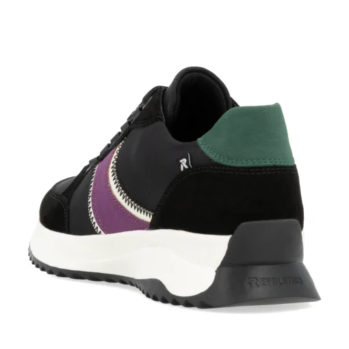 Rieker Damen Sneaker Low asphaltschwarz