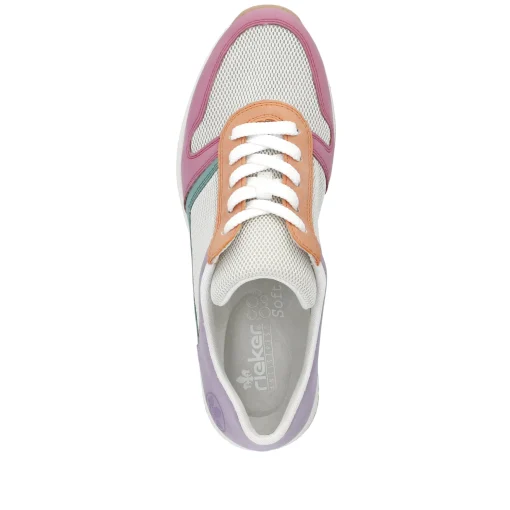 Rieker Damen Sneaker Low beige-mehrfarbig
