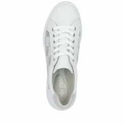 Rieker Damen Sneaker Low reinweiss