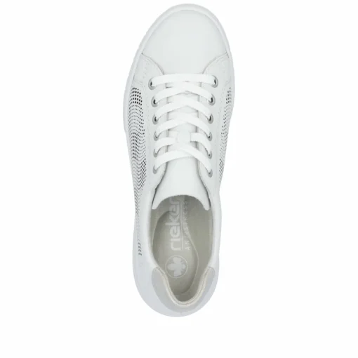 Rieker Damen Sneaker Low reinweiss