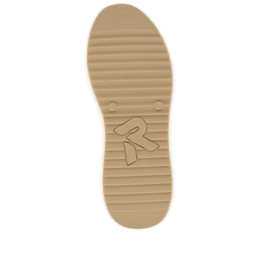 Rieker Damen Sneaker Low vanilleweiß-schwarz