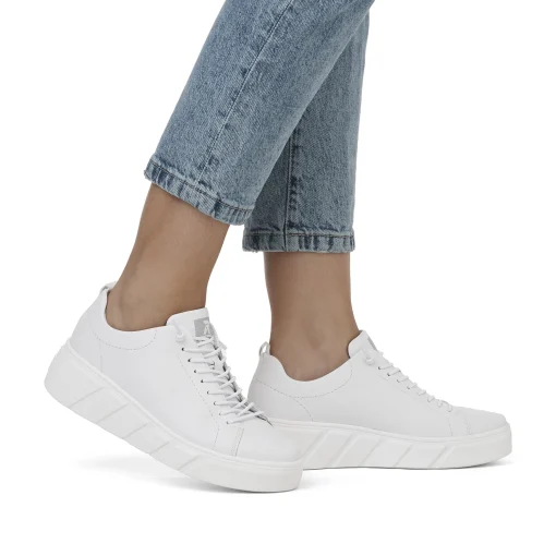 Rieker Damen Sneaker Low crystal white