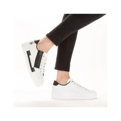 Rieker Damen Sneaker Low lilienweiß-nachtschwarz