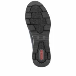 Rieker Damen Sneaker Low mattschwarz