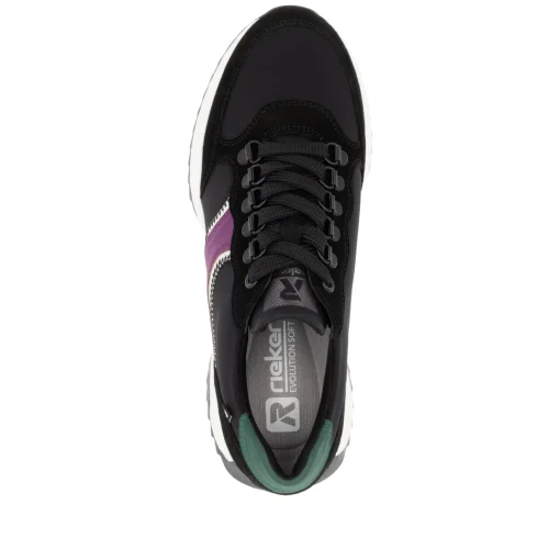 Rieker Damen Sneaker Low asphaltschwarz
