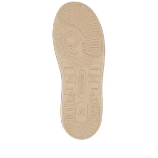 Rieker Damen Sneaker Low mattschwarz-mangogelb