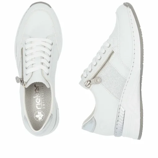 Rieker Damen Sneaker Low schwanenweiss