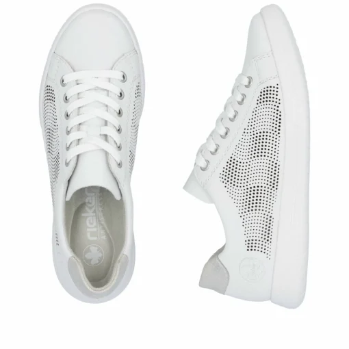 Rieker Damen Sneaker Low reinweiss