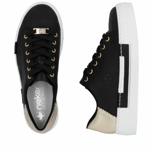 Rieker Damen Sneaker Low graphitschwarz