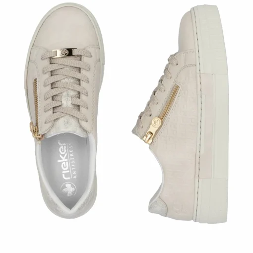 Rieker Damen Sneaker Low altweiss