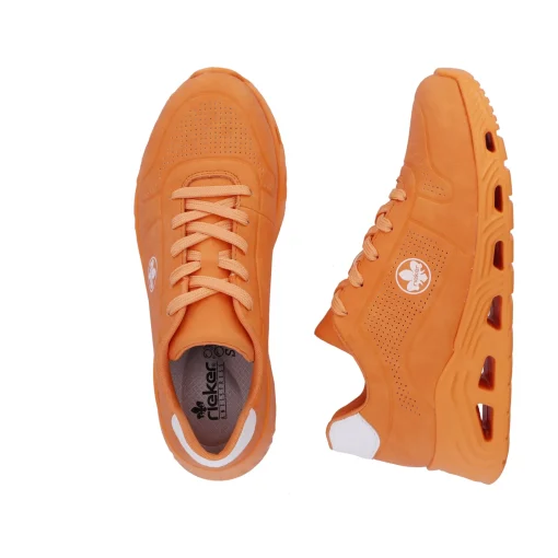 Rieker Damen Sneaker Low glutorange