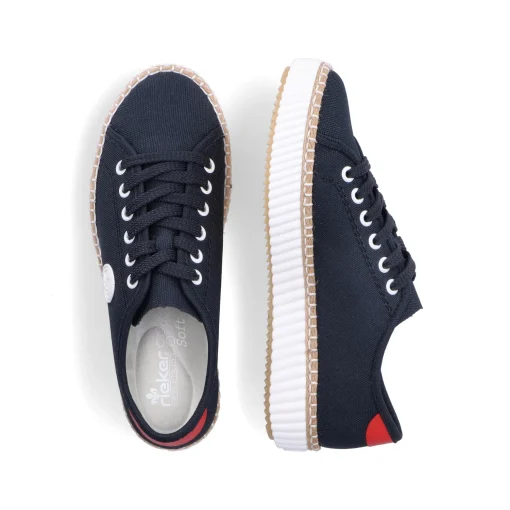 Rieker Damen Sneaker Low stahlblau