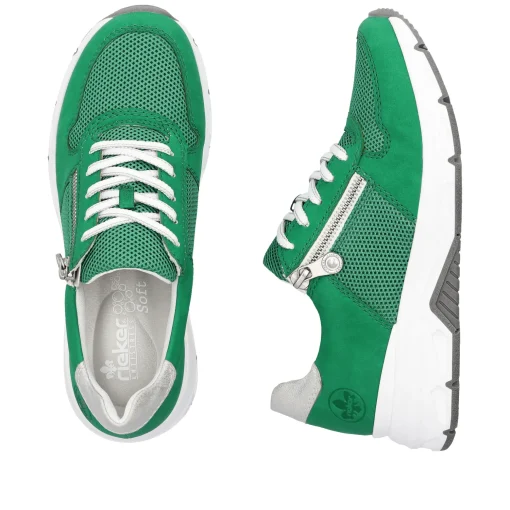 Rieker Damen Sneaker Low grasgrün