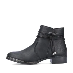 Rieker Damen Stiefeletten tiefschwarz
