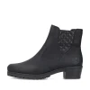 Rieker Damen Stiefeletten tiefschwarz