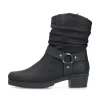 Rieker Damen Stiefeletten mattschwarz