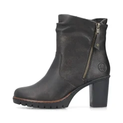 Rieker Damen Stiefeletten schwarzbraun
