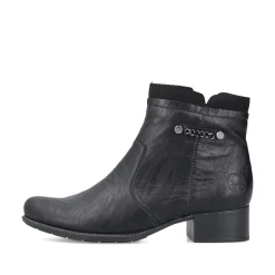 Rieker Damen Stiefeletten nachtschwarz