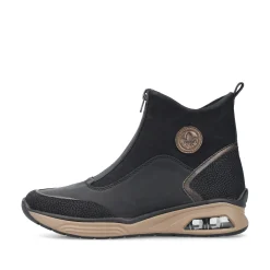 Rieker Damen Stiefeletten stahlschwarz