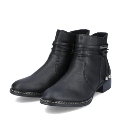 Rieker Damen Stiefeletten tiefschwarz
