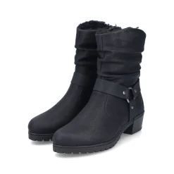 Rieker Damen Stiefeletten mattschwarz